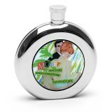 Money and Looks Arent Everything Round Flask