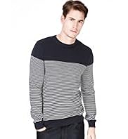 Autograph Pure Cotton Feeder Striped Jumper