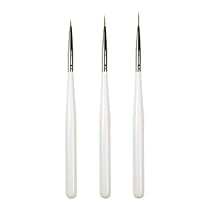 Nail Art Sable Brush Set - 3 Piece