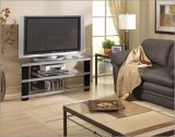 Tech-Craft BES48B Sorrento Series Two Shelf Plasma TV Stand- High Gloss Black