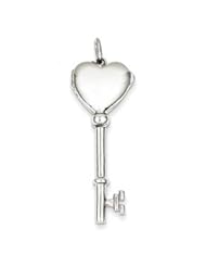 Genuine IceCarats Designer Jewelry Gift Sterling Silver Locket Key Pendant