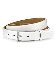 Leather Long Rectangular Buckle Belt