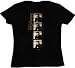 JOHNNY CASH - Photo Strip - Black Vintage Women's / Girls T-shirt (Girlie / Babydoll)