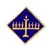 Menorah Embossed Sticker Seals