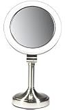 Review Zadro SLV410 / Zadro Dimmable Sunlight - Straight Neck Vanity Lighted Mirror - Pivoting 1X - 10X