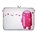 Digittrade LS127-15 Pink Robot Designer Neopren Notebook Sleeve 39,1 - 39,6 cm (15,4 - 15,6 Zoll)