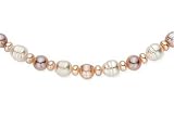 8.5-9mm Multi Color Cultured Freshwater Pearl Necklace