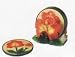 HIBISCUS 5 Piece Coaster Set w/ Coaster Holder *NEW*!