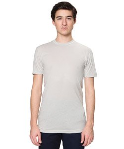 American Apparel Poly-Cotton Short Sleeve Crew Neck Large-gray