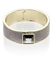 Autograph Faux Snakeskin Print Diamanté Cuff Bracelet