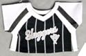Black & White Baseball Jersey fits Webkinz, Shining Star & 8"-10" Make Your Own Stuffed Animals