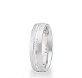 Platinum C-Fit Trios 1/3 Ct Diamond Wedding Band