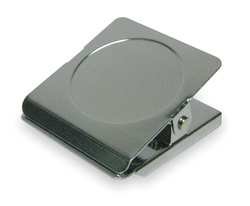 Industrial Grade 2WFW5 Magnetic Clip, Silver, Metal, PK2