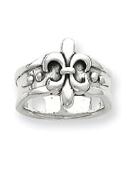 Sterling Silver Fleur de lis Ring