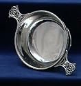 Celtic Weave Handle English Pewter Quaich Bowl