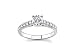 Platinum Diamond Engagement Ring with Prong Set Sidestones (H/SI2, 3/4 ct. tw.)