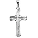 Platinum Cross Pendant - 20.0x12.0mm
