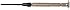 Moody Tools 51-1784 Chromium Vanadium Steel Phillips Screwdriver, #00 Head, 2.0mm Length
