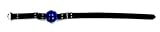 Spartacus Premium Bondage Black and Blue Ball Gag 2 inch D Rings