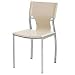 Nuevo Living - Lisbon Elliptical Dining or Accent Chair - White Top Grain Italian Leather