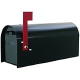 Heavy Duty Steel Mailbox, Black