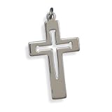 Sterling Silver Cut Out Cross Pendant