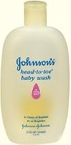 Johnson's Head-to-Toe Baby Wash, 15-Ounce Package (Pack of 6)