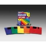 MAXELL CORP. OF AMERICA MAX556437 3.5 Diskettes, IBM-Formatted, DS HD, 5 Assorted Colors,... by Maxell