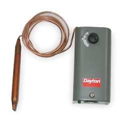 Dayton 2NNR5 Line Voltage T-Stat, -30 to 90 F, SPST