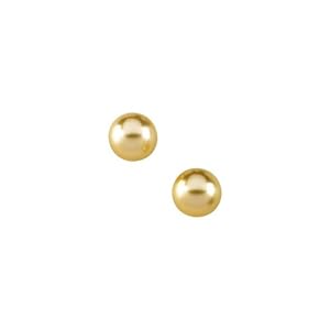 14k Yellow Gold Pair 10.00mm NEarrings Round South Sea Ctrld Pearl Earrings