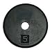 Cap Barbell Free Weights Standard 5-Pounds Plate (Black)