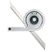 Starrett C359FZ Precision Universal Bevel Vernier Protractor, Through 360 Degree Graduations, 7" And 12" Blade Size