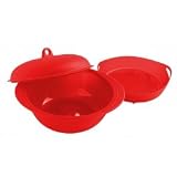 RED Orka Silicone Rice, Grain and Cereal Cooker / Vegetable Steamer