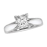 18kt. White Gold & Platinum, Certified 3 ct. Diamond Solitaire Ring