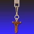 Safari Wild Animal Giraffe Zipper Pull Charm