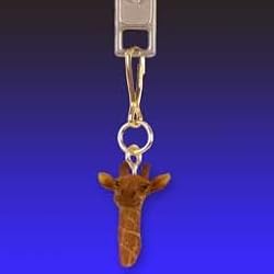 Safari Wild Animal Giraffe Zipper Pull Charm