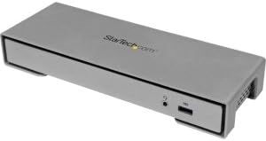 StarTech.com Thunderbolt 2 Docking Station - 4K HDMI or mDP & USB Fast-Charge, 5.1 Digital Optical Audio, eSATA, & TB Cable - for Notebook/Tablet/Cellular Phone - Thunderbolt 2 - 4 x USB Ports - 4 x USB 3.0 - Network (RJ-45) - HDMI - DisplayPort - Silver - Yes - Yes - Microphone - Wired - TB2DOCK4KDHC