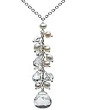 Kit Heath Crystal & Pearl Cluster Necklace