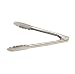 Utility Tong, 12'', extra heavy weight 1.2 mm. stainless steel, scalloped edge