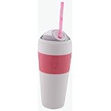 Copco Cold Beverage Travel Cup, Pink Butterfly/Daisy