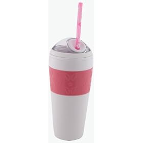 Copco Cold Beverage Mug, Pink Butterfly  Daisy by Copco