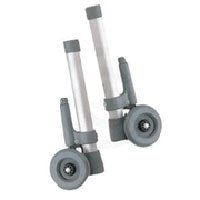 Drive Medical Rear Glide Brakes with Wheels - Silver