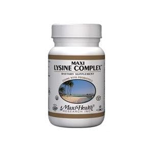 Lysine Complex - Healing of Cold Sores and Canker Sores, 60 caps., (Maxi Health Kosher... by Maxi-Health