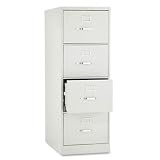 H320 Series 26-1/2"" Deep Full-Suspension File, Four-Drawer, Legal, Light Gray (HONH324CQ)