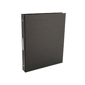 Pina Zangaro Bex 3 Ring Presentation Binder for 8.5x11 Pages, 1 Thick, Black Finish.