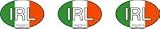 Ireland mini-ovals bumper sticker