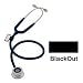Pulse Time Stethoscope Adult by MDF Instruments Direct, BlackOut - 1 Ea