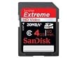 SanDisk Extreme HD Video SDHC 4GB Card