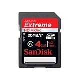SanDisk - Carte M�moire SDHC HD Video - Extreme - Classe 10 - 30 Mo/sec - 4 Gopar Sandisk
