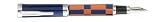 Conklin Jockey Club Sunrise Orange/Blue Fine Point Fountain Pen - JC05FP-F